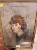 A GERTY ADAMS PORTRAIT STUDY OF A WOMAN