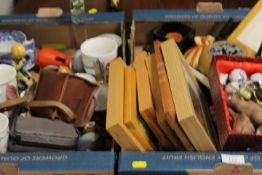 TWO TRAYS OF ASSORTED CERAMICS AND SUNDRIES