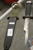 A US M3 COMBAT KNIFE IN SHEATH