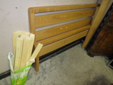 A MODERN DOUBLE BED FRAME - W 158 CM