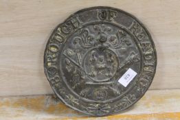 A VINTAGE BOROUGH OF READING METAL FIREMARK ??;