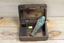 A VINTAGE BOXED SHABTI