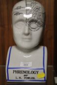 A REPRODUCTION PHRENOLOGY HEAD