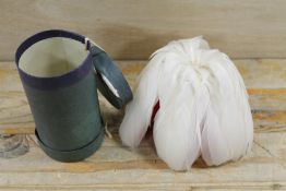 A VINTAGE PLUME OF FEATHER ATTACHMENT FOR A CEREMONIAL HAT OR HELMET