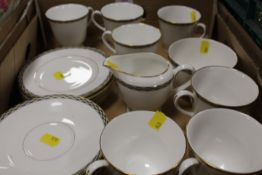 A TRAY OF ROYAL WORCESTER FRANCESCA TEA WARE
