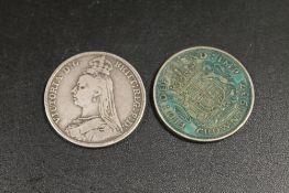 AN 1889 CROWN AND A 1937 CROWN