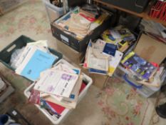 A LARGE QUANTITY OF EPHEMERA TO INCLUDE RADIO COMMUNICATION MAGAZINES ETC