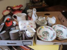 TWO TRAYS OF CERAMICS TO INCLUDE HORNSEA, ETC