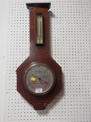 AN INLAID WALL BAROMETER