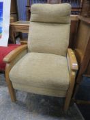 UPHOLSTERED EASY CHAIR