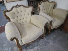 LOUIS XVI STYLE CARVED THREE PIECE SUITE
