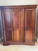 A LARGE PAIR OF WILLIS AND GAMBIER TRIPLE WARDROBES - LOUIS PHILLIPE COLLECTION - **PLEASE NOTE FLAT