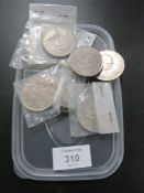 A SMALL COLLECTION OF VINTAGE COINS