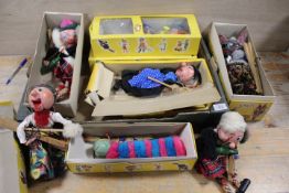 A TRAY OF PELHAM PUPPETS TO INCLUDE MACBOOZLE