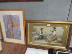 TWO PRINTS TO INCLUDE 'THE SEAMSTRESS'