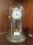 AN EDWARDIAN 400 DAY TORSION CLOCK WITH DISC WEIGHT