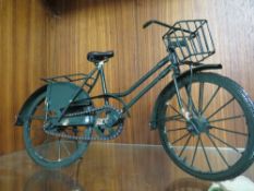 A SCRATCH BUILT STYLE MODEL OF VINTAGE BICYCLE