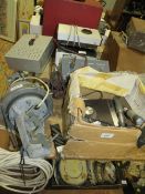 A SELECTION OF ANTENNAE RELATED EQUIPMENT TO INCLUDE ROTATION MOTOR, CONTROLLER, COUPLE UNIT ETC