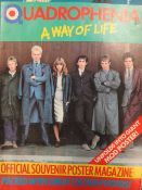 A COLLECTION OF VINTAGE POP EPHEMERA COMPRISING THREE SCRAP BOOKS AND A QUADROPHENIA POSTER