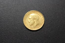A GEORGE V FULL SOVEREIGN DATED 1912