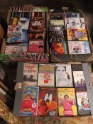 THREE TRAYS OF ASSORTED DVD'S