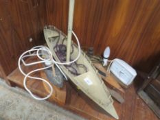 A VINTAGE MODEL BOATS CONVERTED TO LAMPS A/F
