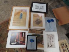 A SMALL QUANTITY OF PICTURES AND PRINTS