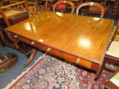 AN ANTIQUE MAHOGANY SOFA TABLE