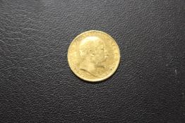 AN EDWARD VII HALF SOVEREIGN DATED 1902