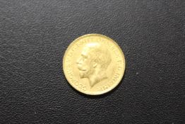 A GEORGE V FULL SOVEREIGN DATED 1918