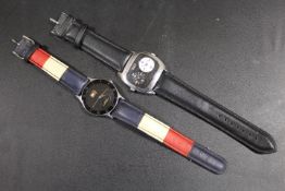 TWO DESIGNER WRISTWATCHES, COMPRISING A TOMMY HILFIGER AND D & G EXAMPLES