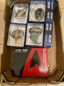 TEN BOXED STAR TREK SPACECRAFT TOGETHER WITH A BOXED STAR TREK USS ENTERPRISE NCC1701D DEDICATION