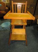 A VINTAGE HIGH CHAIR