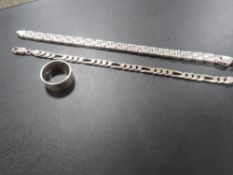 TWO BRACELETS AND A RING