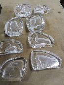 BOX OF WEDGWOOD GLASS PAPERWEIGHTS