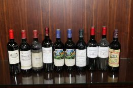 11 BOTTLES OF ASSORTED BORDEAUX TO INCLUDE 1 BOTTLE OF LACOUR PAVILLON 1985, 2 bottles of Fleur de
