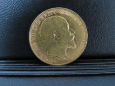 EDWARD VII 1909 HALF SOVEREIGN