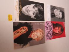 A TRAY OF AUTOGRAPHS AND PHOTOGRAPHS, LETTERS, CARD AND PAPER OF MAINLY FILM, THEATRE AND TELEVISION