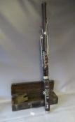 A CASED VINTAGE BASSOON STAMPED BUFFET CRAMPON & Co. PARIS, circa 20th century, rosewood with nickel