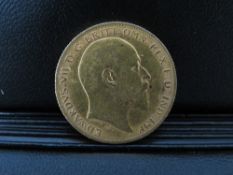 EDWARD VII 1907 HALF SOVEREIGN
