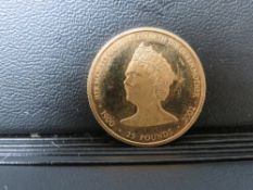 QUEEN ELIZABETH II, 2002 Queen Elizabeth The Queen Mother gold 25 pounds