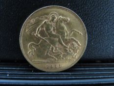 GEORGE V 1911 HALF SOVEREIGN