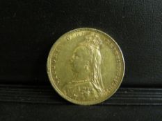 QUEEN VICTORIA JUBILEE HEAD 1891 SOVEREIGN