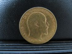 EDWARD VII 1906 HALF SOVEREIGN