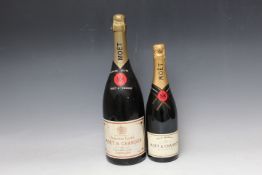 1 MAGNUM BOTTLING OF MOET AND CHANDON NV CHAMPAGNE, together with 1 standard bottle (2)