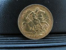 EDWARD VII 1905 HALF SOVEREIGN