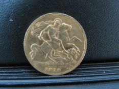 GEORGE V 1913 HALF SOVEREIGN