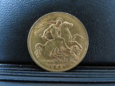 EDWARD VII 1909 HALF SOVEREIGN