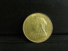 QUEEN VICTORIA VEILED HEAD 1896 SOVEREIGN
