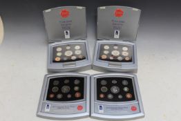 TWO ROYAL MINT YEAR 2000 EXECUTIVE PROOF COIN COLLECTION SETS, together with two similar sets in
